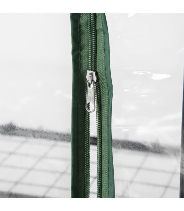 Greenhouse 4 Tiers Mini Portable Metal Frame Transparent 160x70x50cm