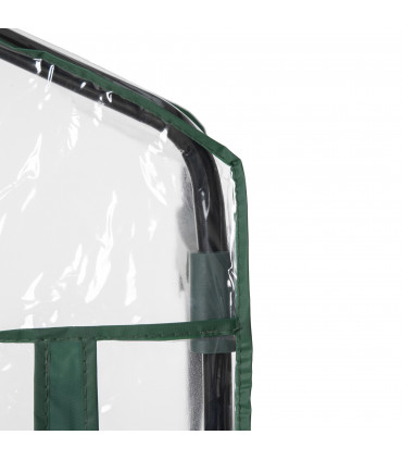 Greenhouse 4 Tiers Mini Portable Metal Frame Transparent 160x70x50cm