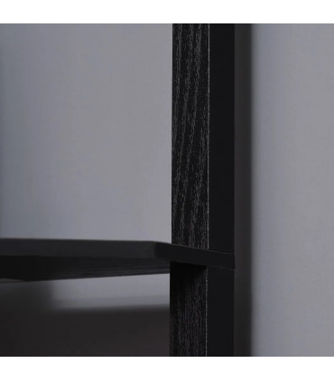 Floor Lamp with Shelves, Modern Standing Lamps for Living Room Bedroom, Black