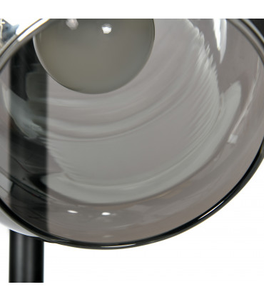 Floor Lamp Grey Glass Global Shade 3 Light 162cm Powder Coated Metal Frame