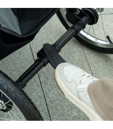 3 Wheel Pet Stroller, for Medium Small Dogs, Foldable Cat Pram - Grey