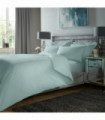 400TC Plain Dyed Fitted Bedsheet Duck Egg - Super King