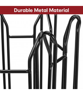 Metal Black 50 x 17 x 17 cm 48 Coffee Pod Holder Rotating for Nespresso Vertuo