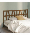 Bed Headboard Honey Brown 206x4x100 cm Solid Wood Pine