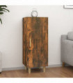 Sideboard Smoked Oak 34.5x34x90 cm Engineered Wood