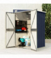 vidaXL Wall-mounted Garden Shed Anthracite 118x100x178 cm Steel