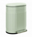 HOMCOM 20L Pedal Bin, Metal Kitchen Bin with Soft-close Lid, Light Green