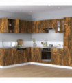 Hanging Cabinet Smoked Oak Engineered Wood