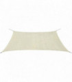 Sunshade Sail HDPE Rectangular 2x4 m Cream