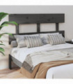vidaXL Bed Headboard Grey 138x3x81 cm Solid Wood Pine