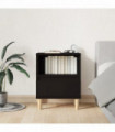 Bedside Cabinet Black 40x35x50 cm