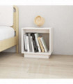 vidaXL Bedside Cabinet White 40x30x40 cm Solid Wood Pine