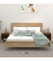 Bedside Cabinets 2 pcs Smoked Oak 40x35x50 cm