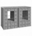 Gabion Basket Posts 2 pcs 40x40x60 cm Iron