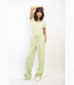 Short Sleeve BodySuit and High Waist Drawstring Trouser Co-ord Set