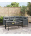 vidaXL Garden Coffee Table Anthracite 110x55x35cm Steel