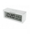 Alarm Clock White Precision R/C Analogue Easy to Read Display 20x13.45x20.6592cm