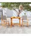 3 Piece Garden Dining Set Solid Acacia Wood