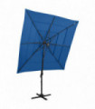 4-Tier Parasol with Aluminium Pole Azure Blue 250x250 cm