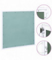 vidaXL Access Panel with Aluminium Frame and Plasterboard 600x600 mm