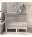Commercial Kitchen Cabinets 2 pcs Stainless Steel