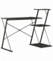 Desk with Shelf Black 116x50x93 cm