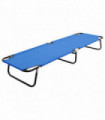 Folding Sun Lounger Blue Steel