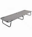 Folding Sun Lounger Grey Steel