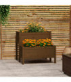 Planter Honey Brown 84.5x84x75 cm Solid Wood Pine