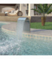 Pool Fountain Stainless Steel 45x30x65 cm Silver