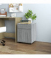 Rolling Cabinet Grey Sonoma 45x38x54 cm Engineered Wood