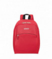 Backpack Red Lightweight Design Contrasting Colored Details Ample Space Inside