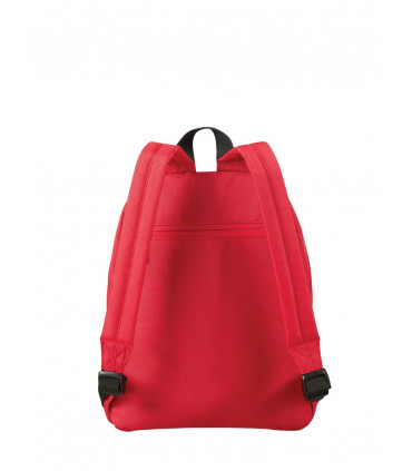 Backpack Red Lightweight Design Contrasting Colored Details Ample Space Inside