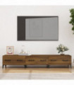 TV Cabinet Brown Oak 150x34,5x30 cm Engineered Wood