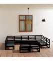 vidaXL 11 Piece Garden Lounge Set Solid Pinewood