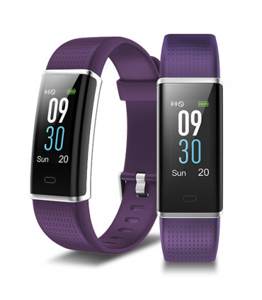 Aquarius AQ200 Color Screen Heart Rate & Sleep Monitor Tracker, Purple