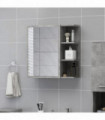 vidaXL Bathroom Mirror Cabinet Concrete Grey 62.5x20.5x64 cm Engineered Wood