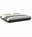 vidaXL Bed Frame Black 200x200 cm Engineered Wood