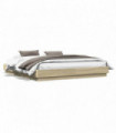 vidaXL Bed Frame Sonoma Oak 180x200 cm Super King Engineered Wood