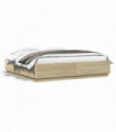 vidaXL Bed Frame with LED Lights Sonoma Oak 200x200 cm Engineered Wood