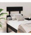 vidaXL Bed Headboard Black 78.5x3x81 cm Solid Wood Pine