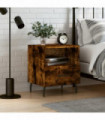 vidaXL Bedside Cabinet Smoked Oak 40x35x47.5 cm Engineered Wood