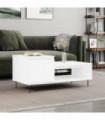 vidaXL Coffee Table White 100x50x45 cm Engineered Wood