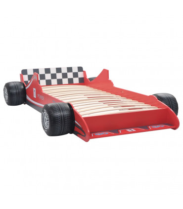 Children's Race Car Bed 90x200 cm Red