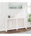 Radiator Cover White 153x19x84 cm Solid Wood Pine