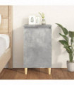 vidaXL Bedside Cabinet Concrete Grey 40x35x70 cm Engineered Wood
