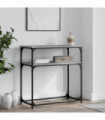 vidaXL Console Table Grey Sonoma 75x35.5x75 cm Engineered Wood