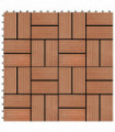 vidaXL 22 pcs Decking Tiles 30x30 cm 2 sqm WPC Teak Colour