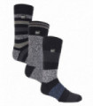 3 Pack Heat Holders Mens Twist BUNDLE (6-11 / Block Stripe - Lorton/Lowther/Penrith)