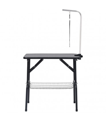 Adjustable Dog Grooming Table with 1 Loop and Basket